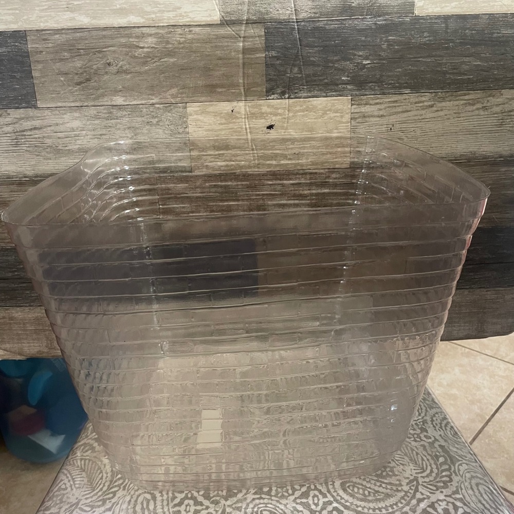 Longaberger Evergreen Protector Clear plastic Storage Basket liner #49603  14"